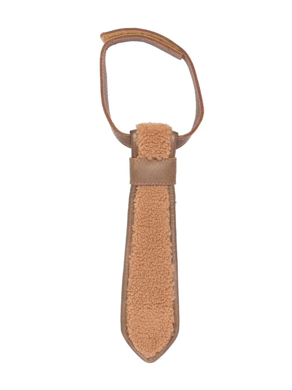 

Donsje faux-shearling leather tie - Neutrals