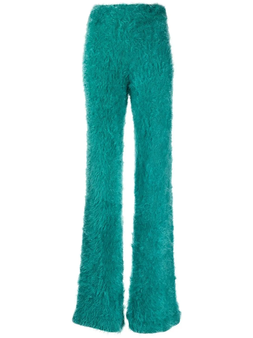 

Chet Lo textured-finish wide-leg trousers - Green