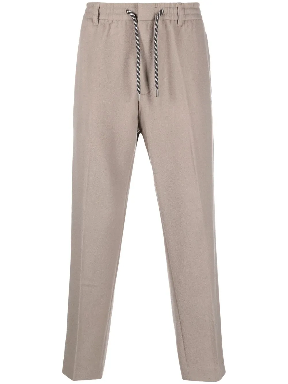 

Emporio Armani pantalones rectos con cordones en la pretina - Gris