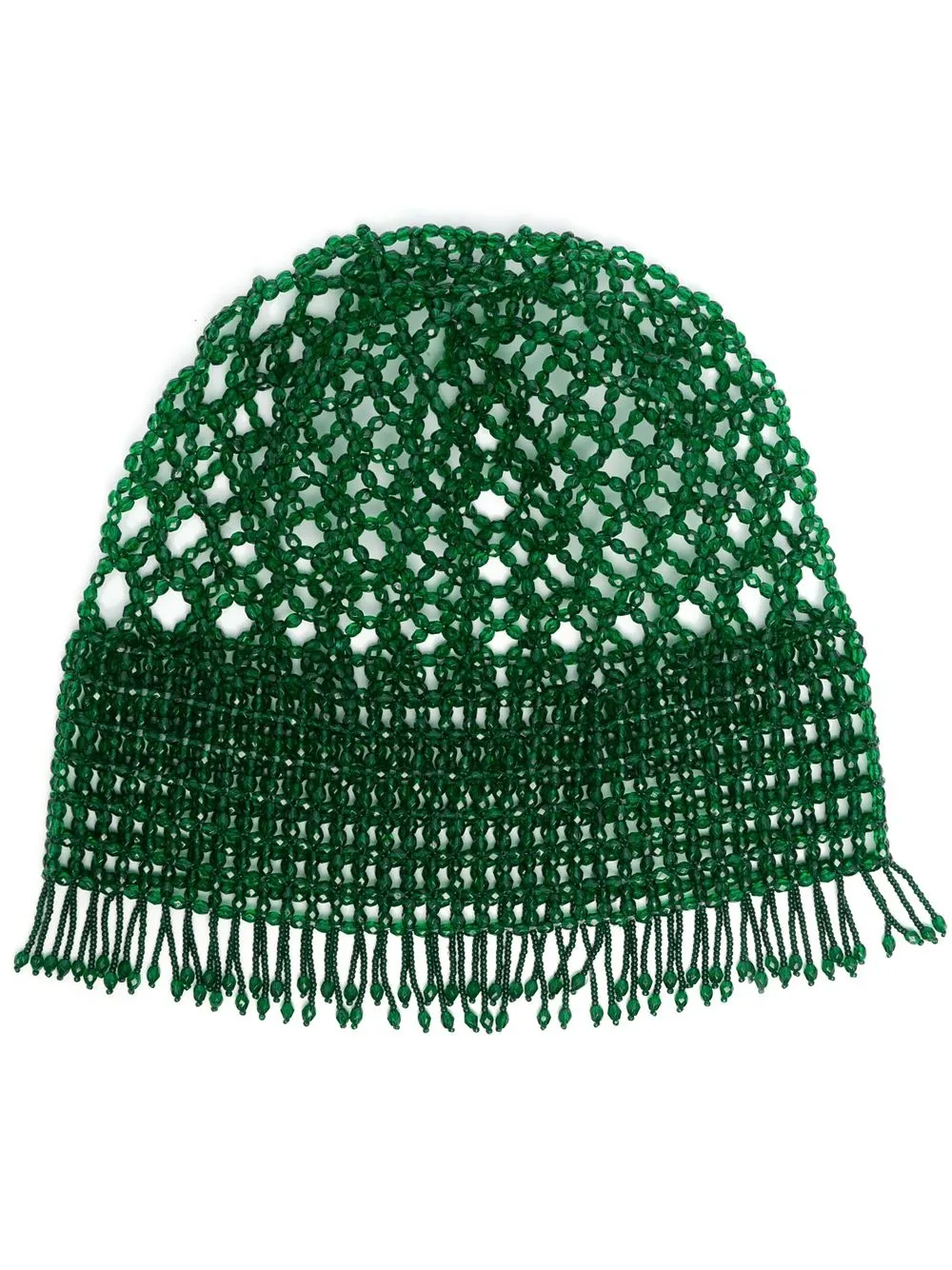 

Jil Sander open-knit beaded beanie - Green