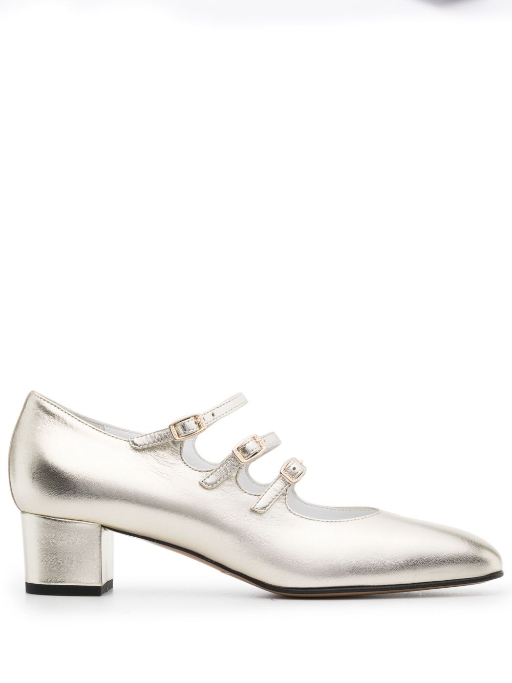 Kina 45mm metallic Mary Jane pumps