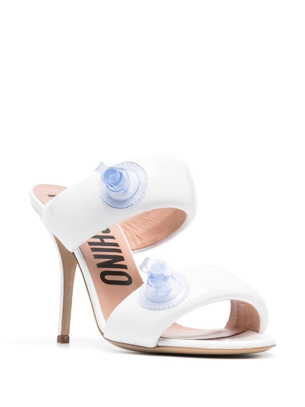 Moschino Muiltjes met opblaasbaar-effect - Wit