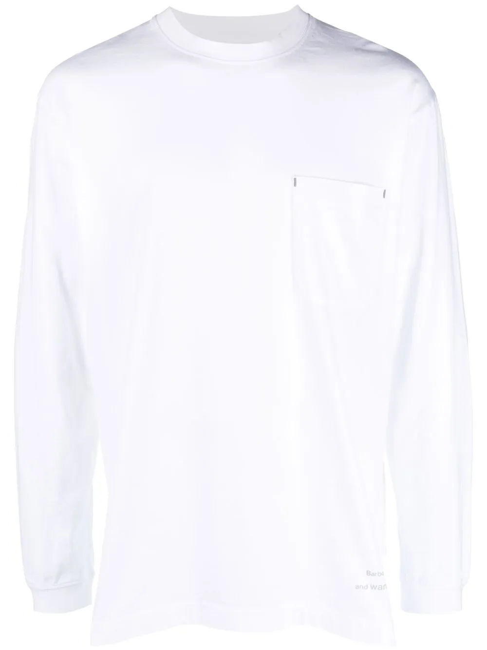 

Barbour x And Wander long-sleeve T-shirt - White