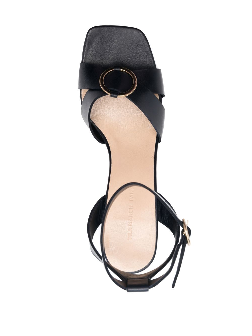Shop Tila March 95mm Block-heel Sandals In Blue
