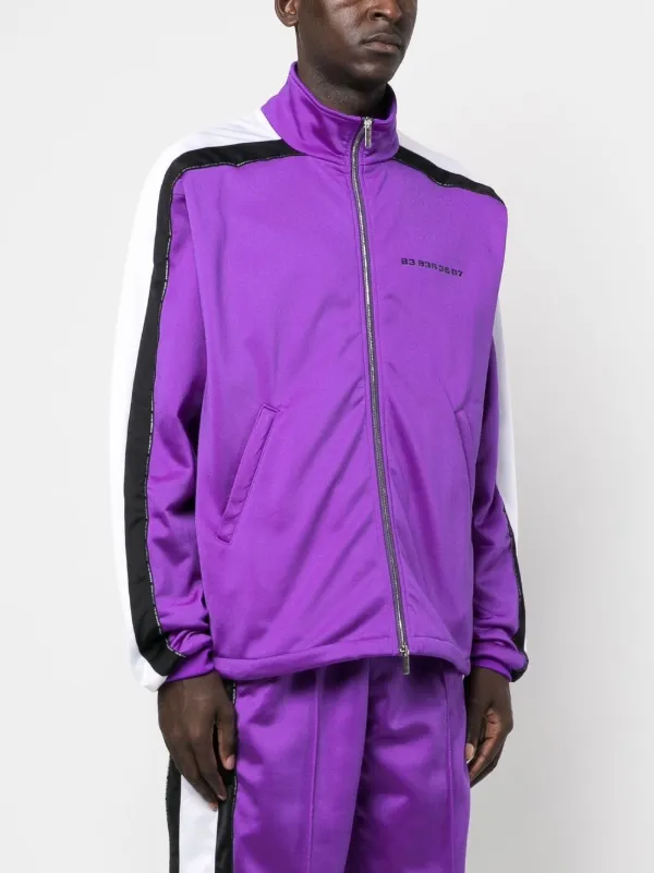 VTMNTS Side Stripes zip-up Jacket | Purple | FARFETCH PH