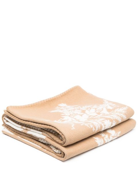 Erdem floral patchwork throw blanket