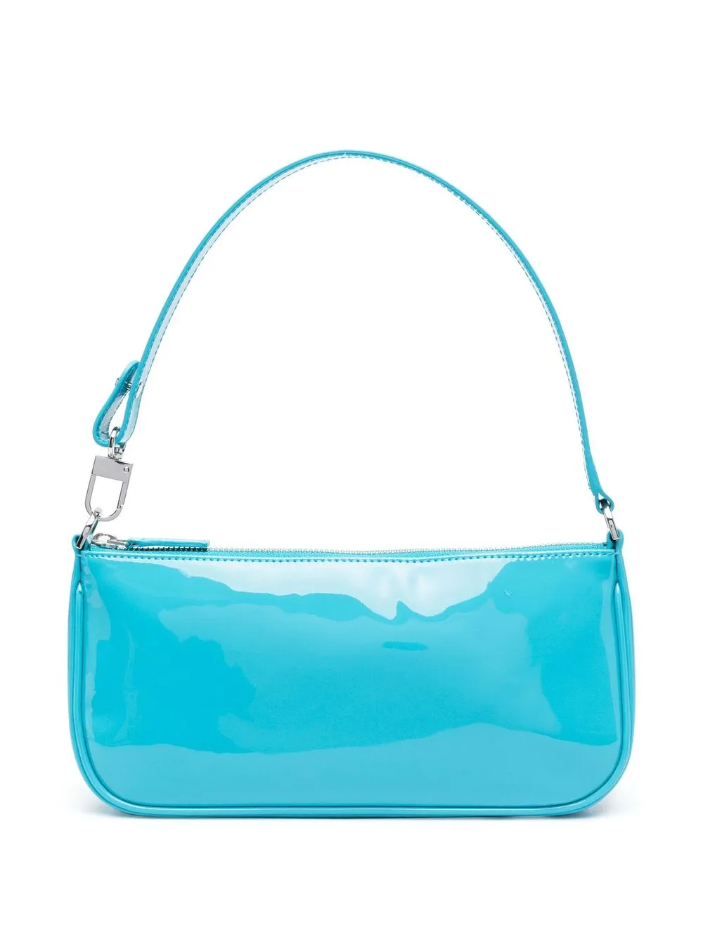 

BY FAR Rachel high-shine shoulder bag - Blue