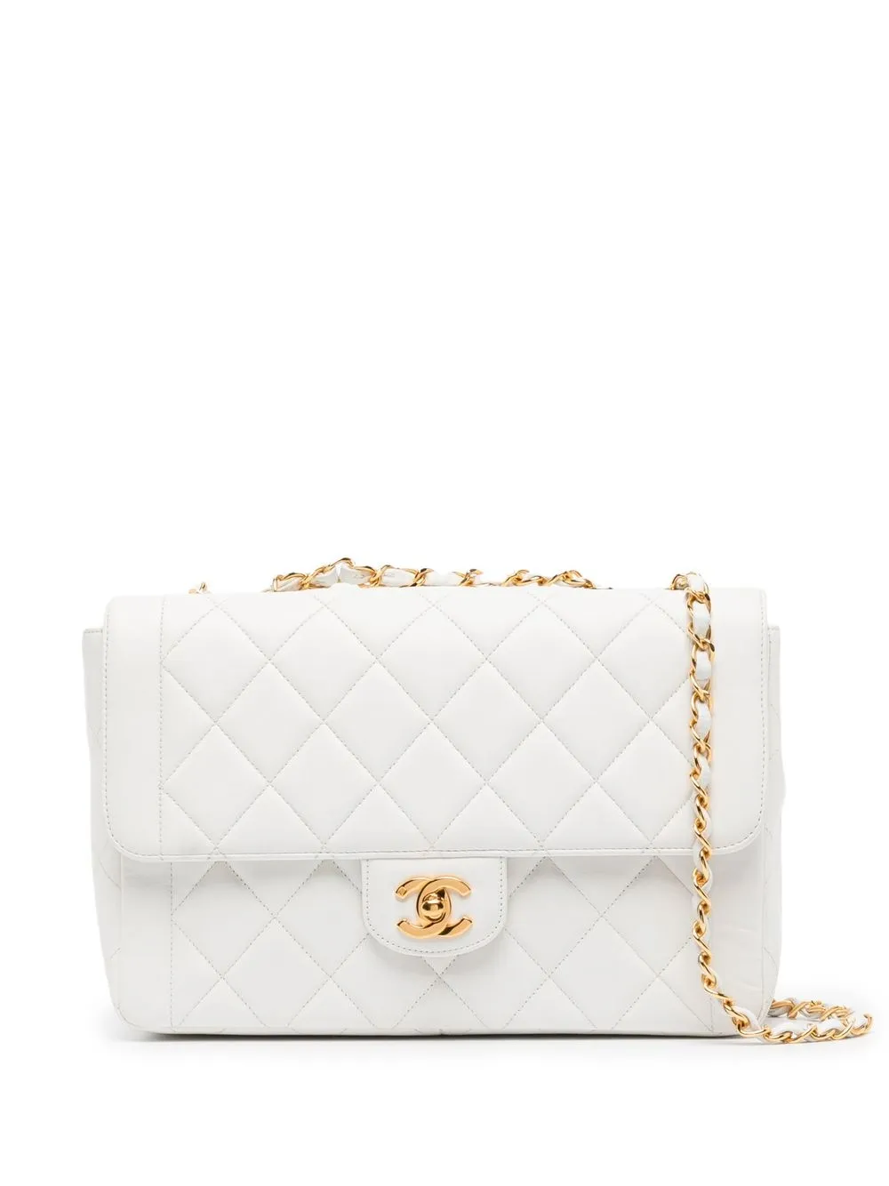 

Chanel Pre-Owned 1995 medium Classic Flap shoulder bag - White