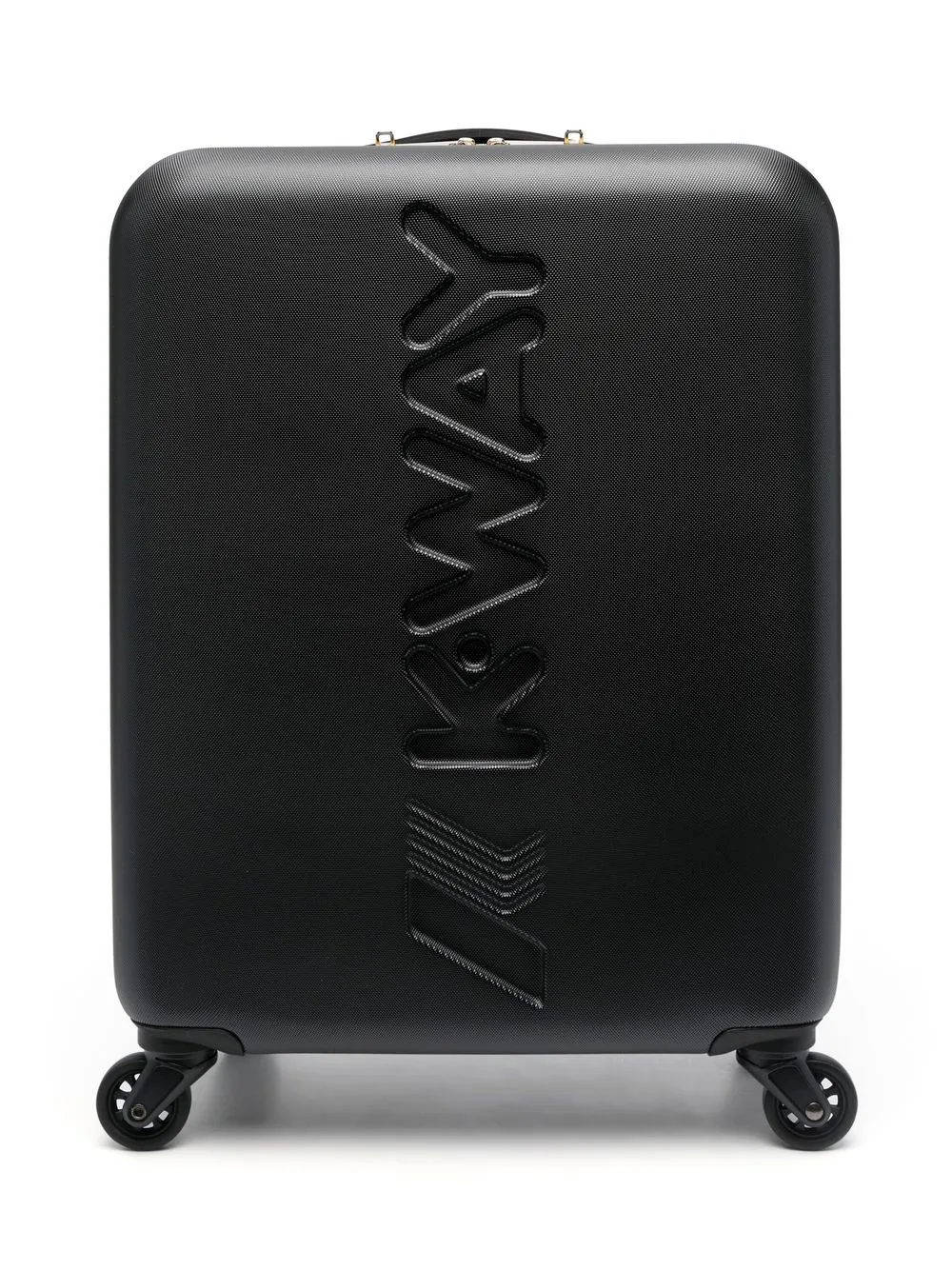 

K Way Kids debossed-logo caryy-on luggage - Black