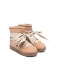 Donsje faux fur-lined lace-up boots - Neutrals