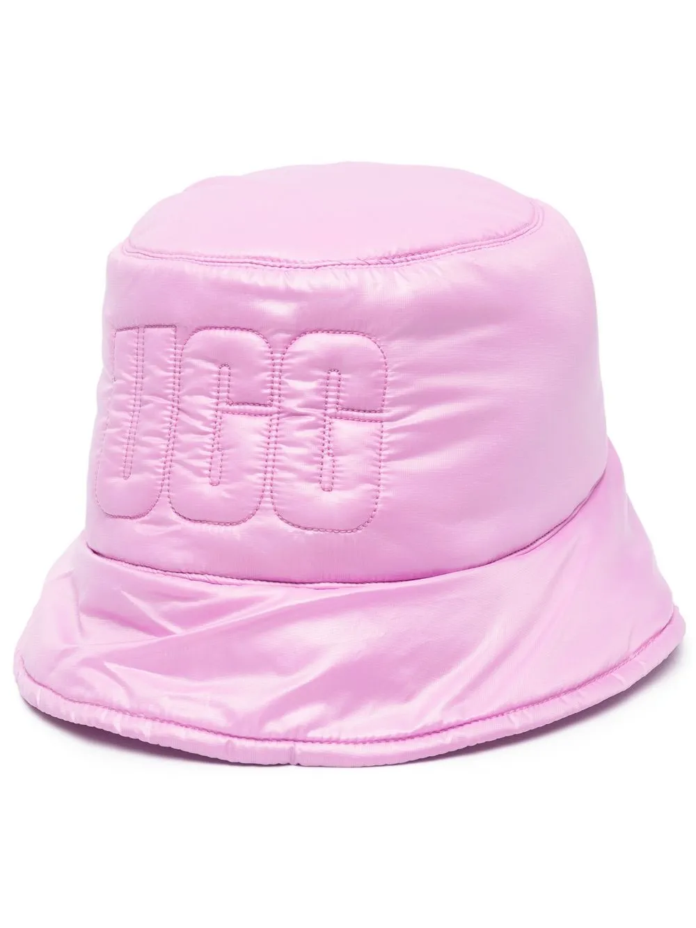 

UGG embossed-logo padded bucket hat - Pink