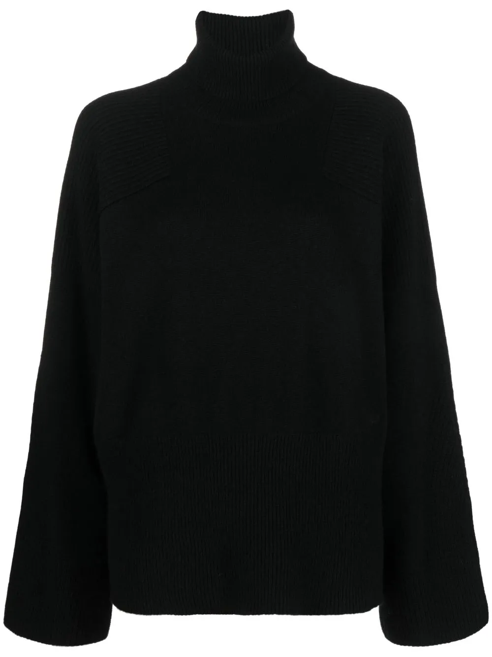 

Loulou Studio oversized roll-neck cashmere jumper - Black