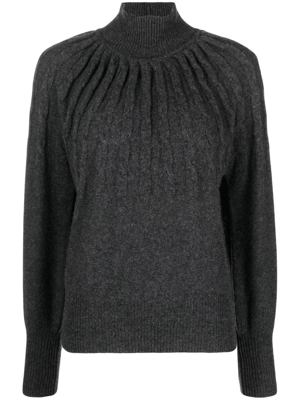 

Emporio Armani chunky-knit high-neck jumper - Grey