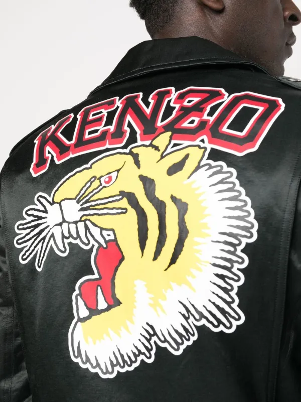 KENZO ブルゾン　ライダース　革ジャン