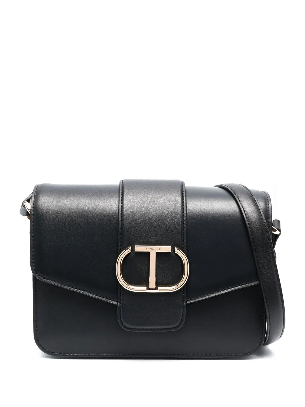 

TWINSET monogram-buckle crossbody bag - Black