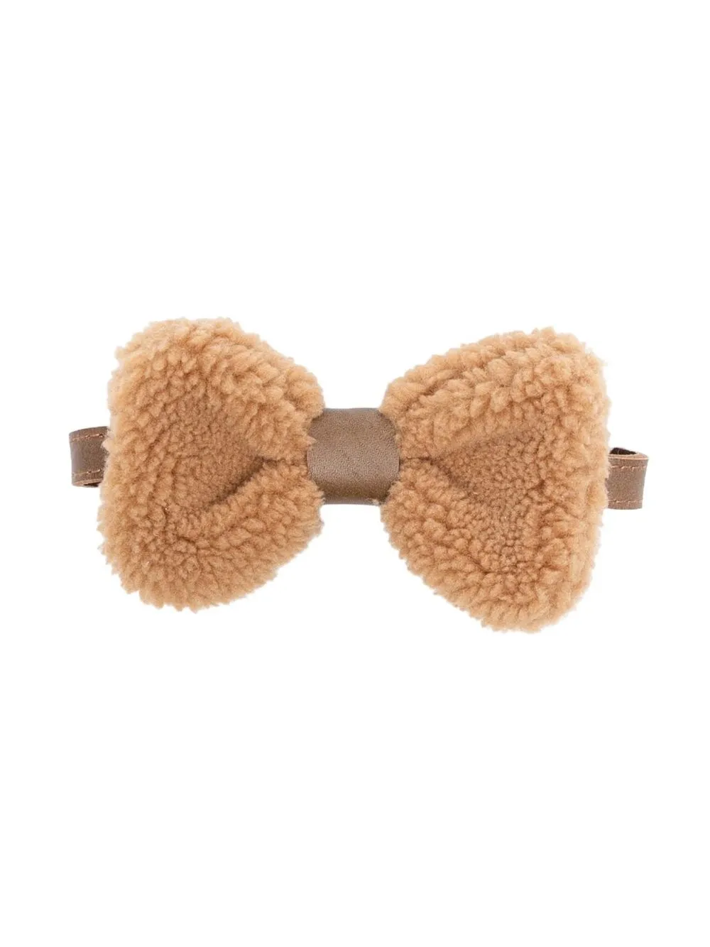 

Donsje faux-shearling bow tie - Neutrals