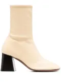 NEOUS sock-style leather boots - Neutrals