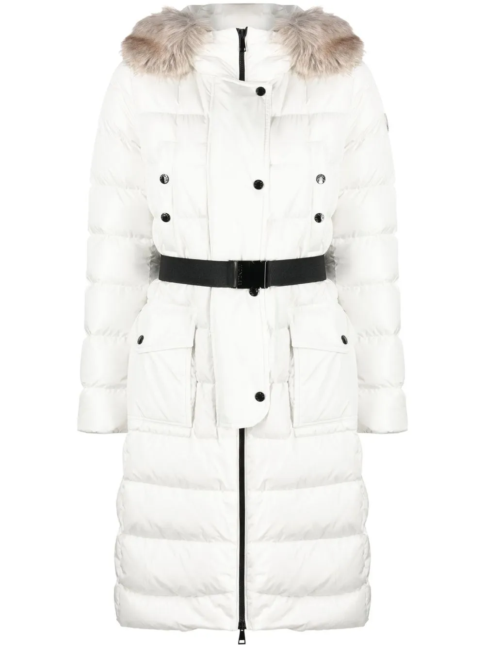 

Moncler Floe hooded quilted coat - Neutrals