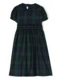 Mariella Ferrari plaid-check midi dress - Blue