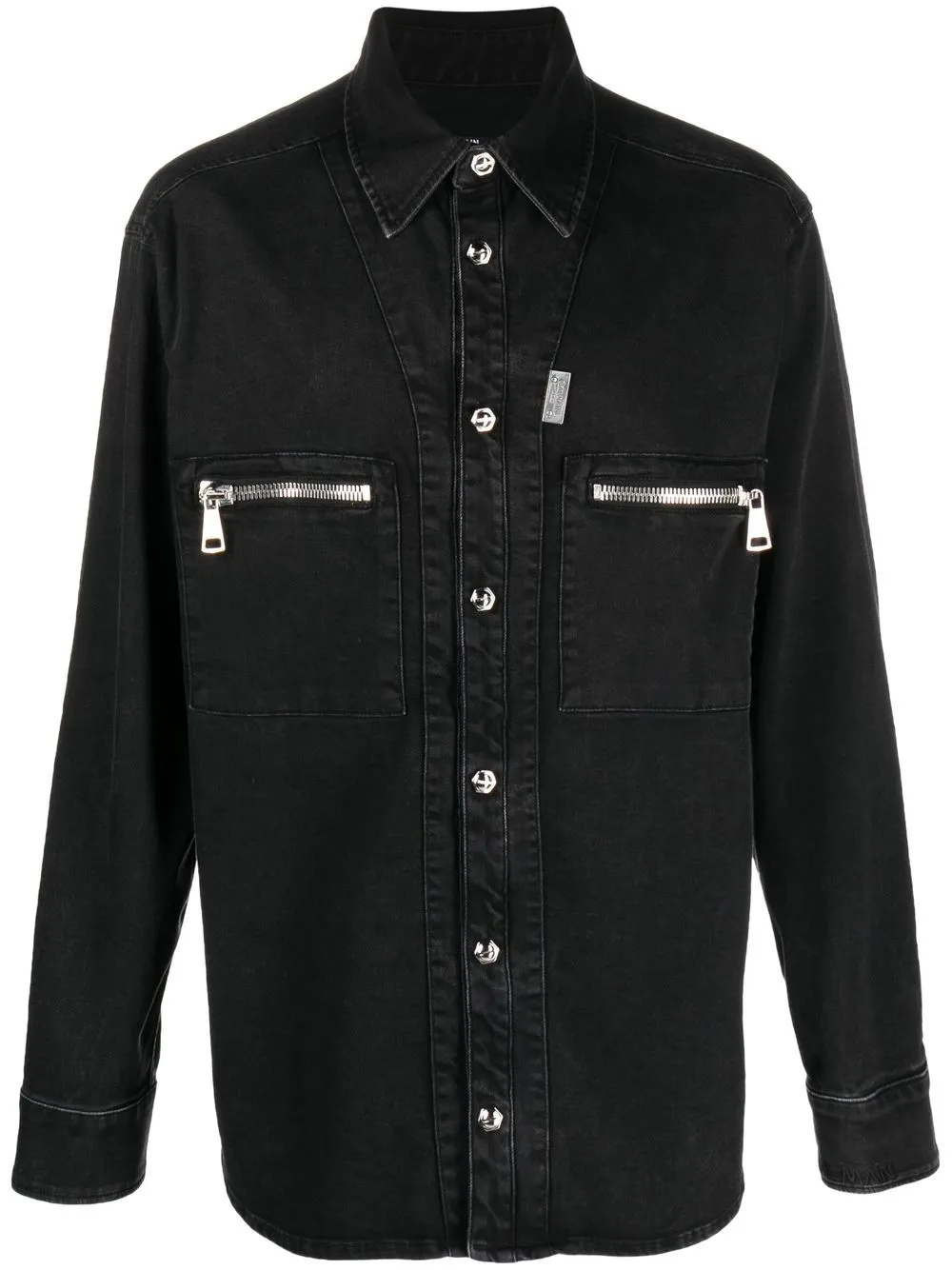 

Balmain zip-pocket shirt jacket - Black