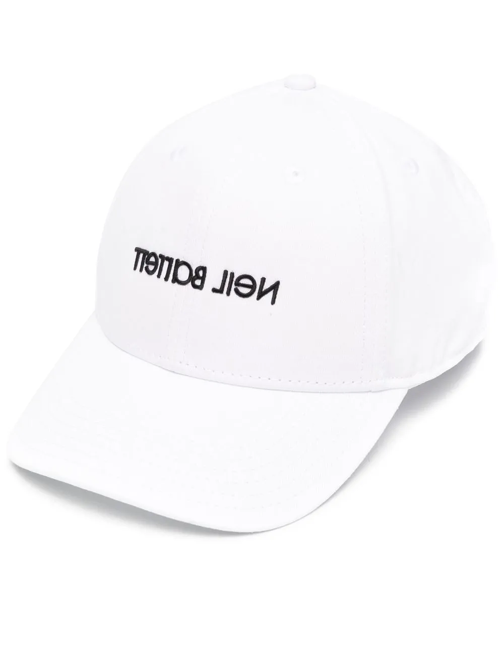 

Neil Barrett mirrored logo baseball cap - White