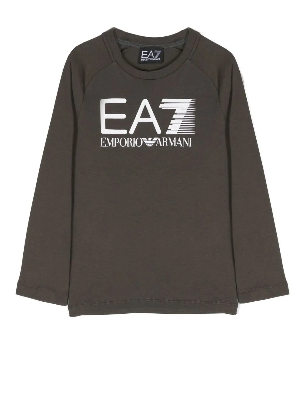 

Emporio Armani Kids logo-print long-sleeved T-shirt - Green