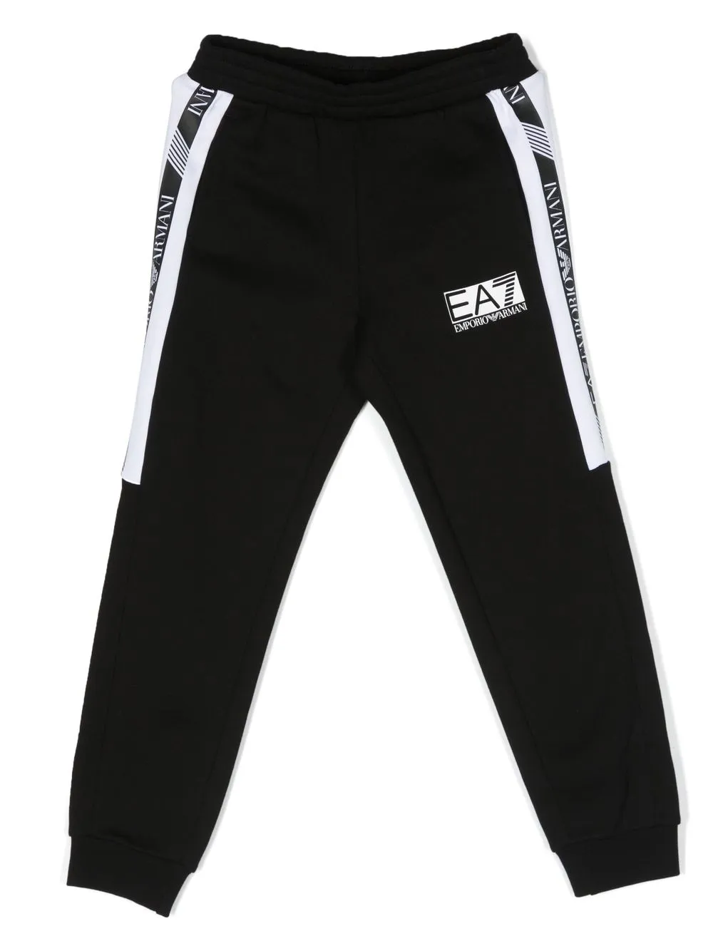 

Emporio Armani Kids logo-tape track pants - Black