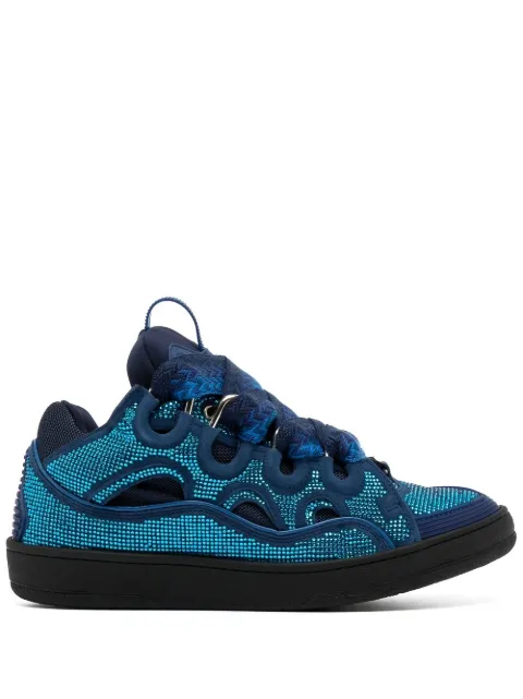 Lanvin Curb rhinestone-embellished sneakers