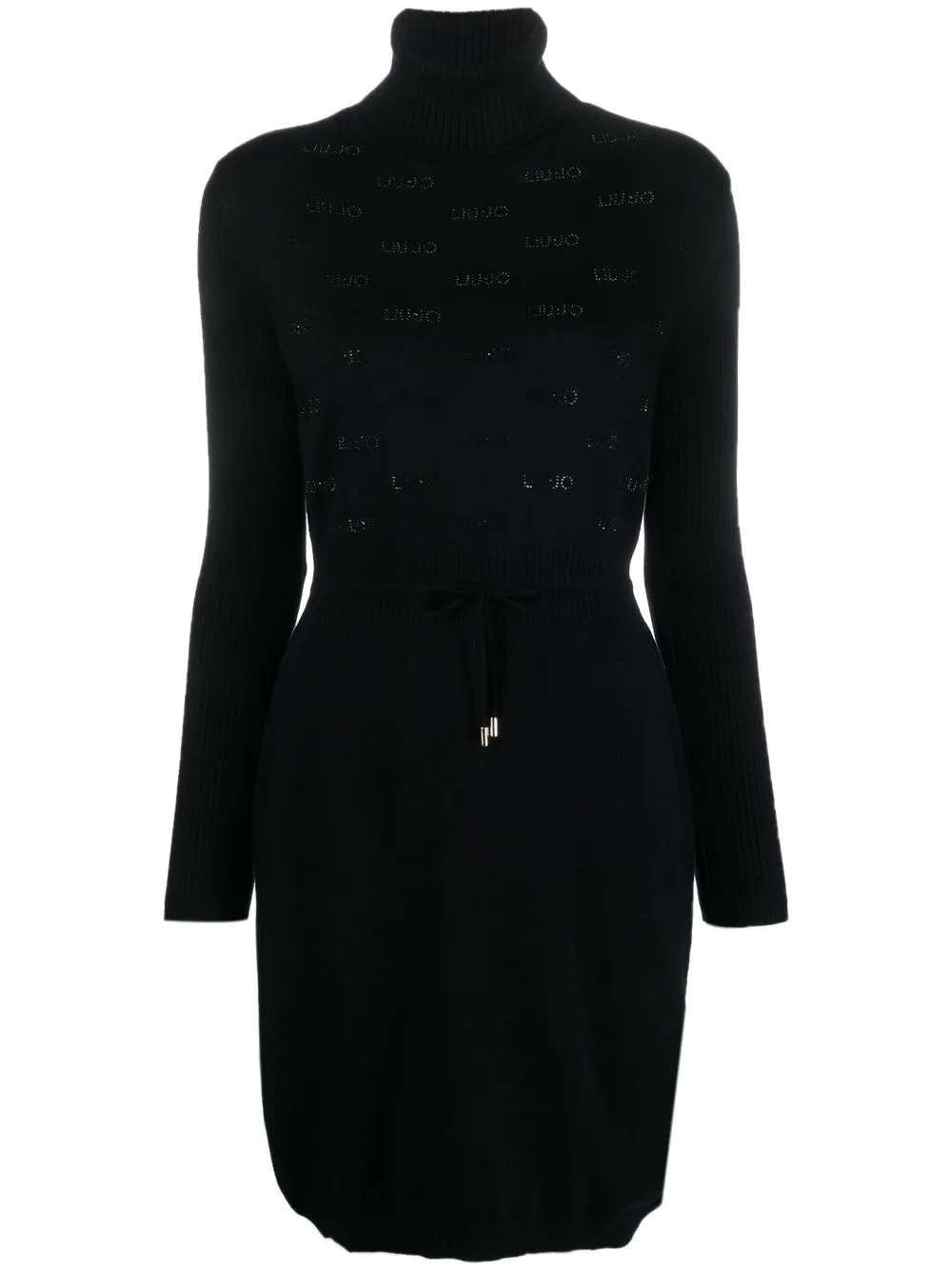 

LIU JO vestido tejido con cordones - Negro