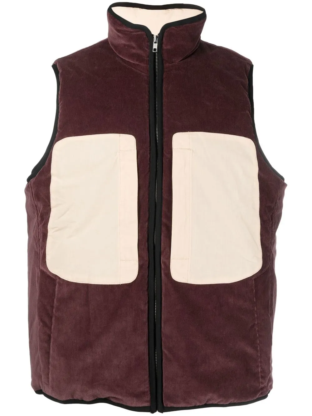 

RANRA two-tone gilet - Black