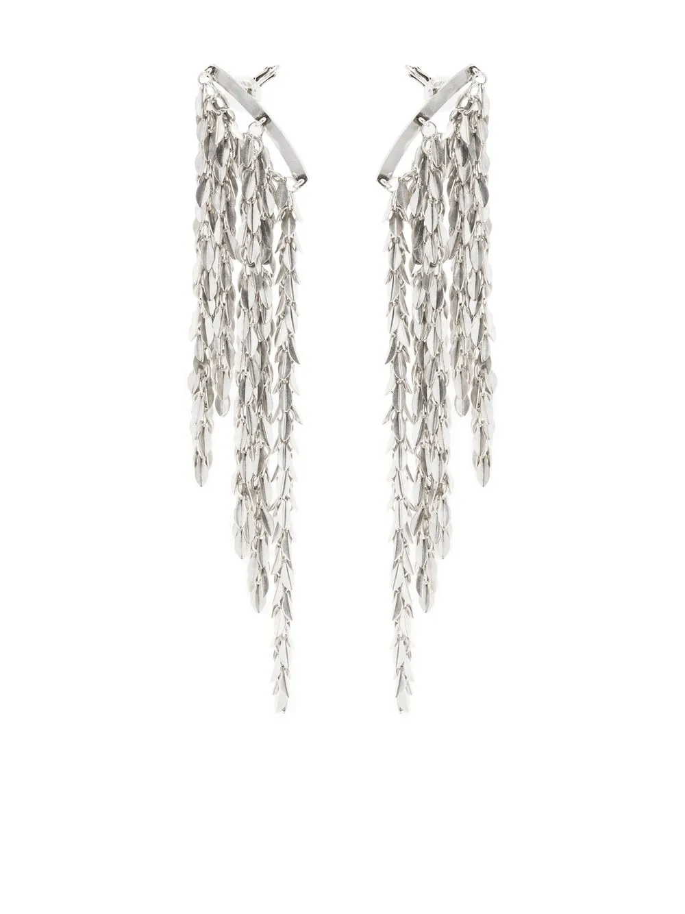 

Isabel Marant leaf-detail bar earrings - Silver