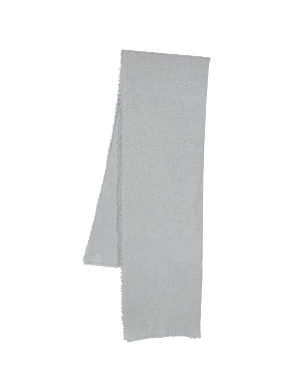 Faliero Sarti frayed virgin wool-cashmere scarf - Grey