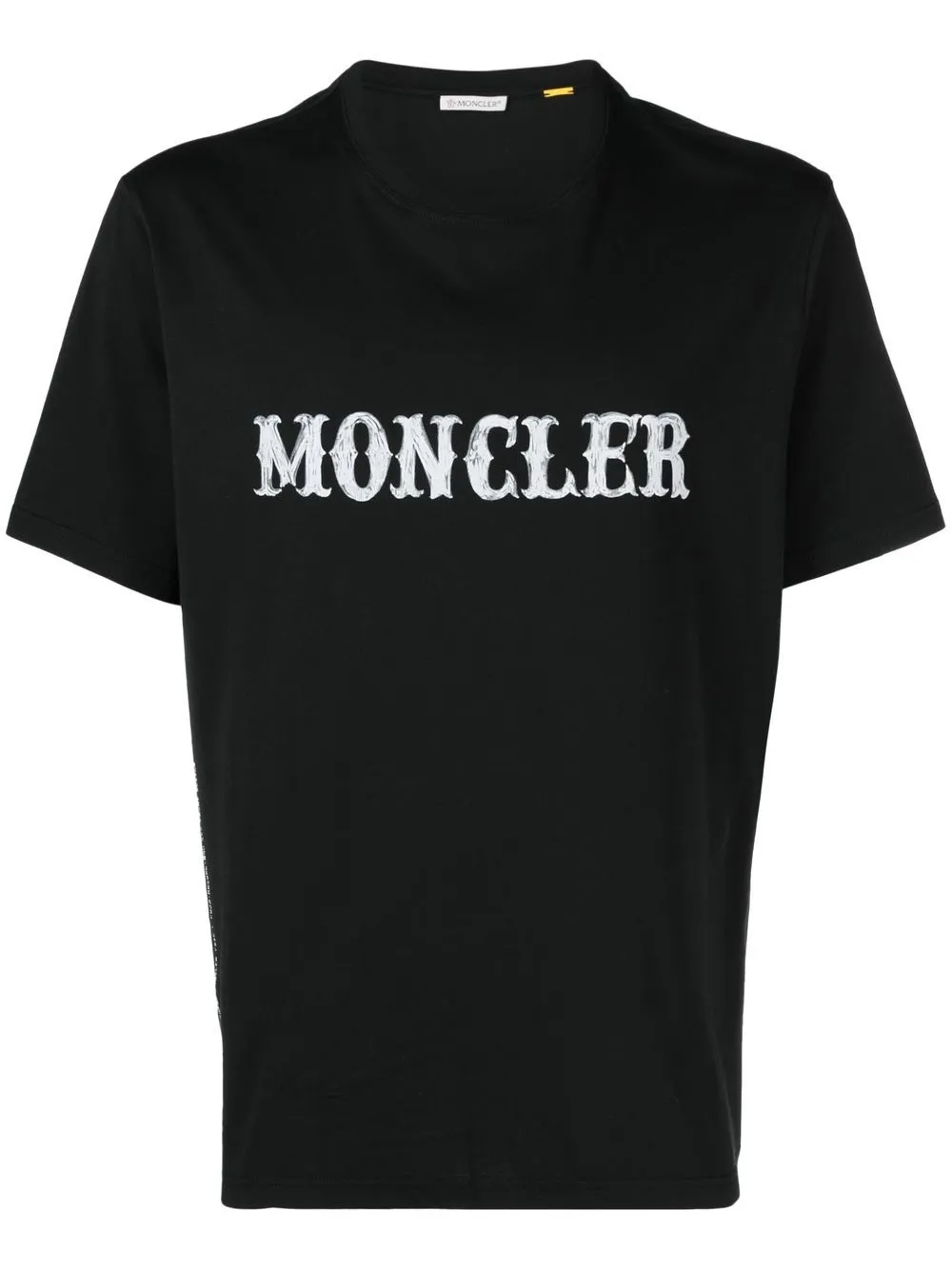 Moncler Genius Logo Cotton Jersey T-shirt In Black
