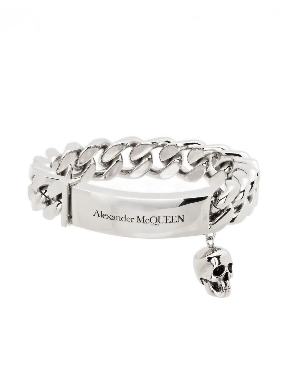 

Alexander McQueen Identity curb-chain bracelet - Silver
