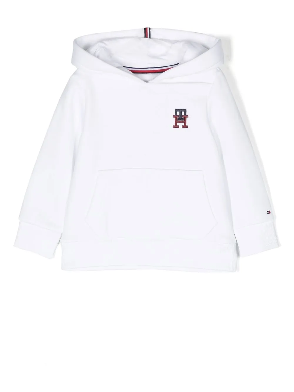 

Tommy Hilfiger Junior logo-embroidered cotton hoodie - BIANCA