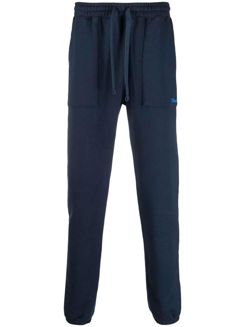 

MC2 Saint Barth rear logo-patch detail trousers - Blue