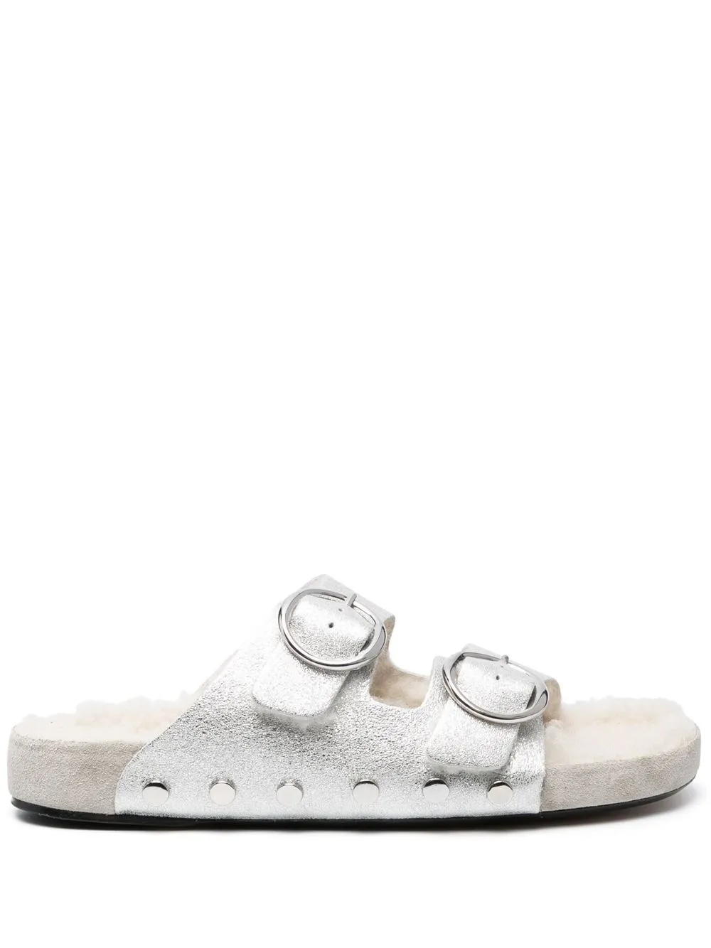 

Isabel Marant Lenyo side-buckle slides - Silver