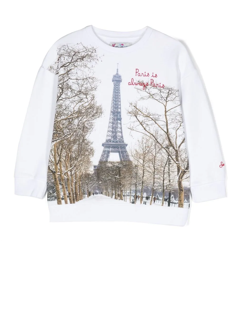 

MC2 Saint Barth Kids graphic-print crew neck sweatshirt - White