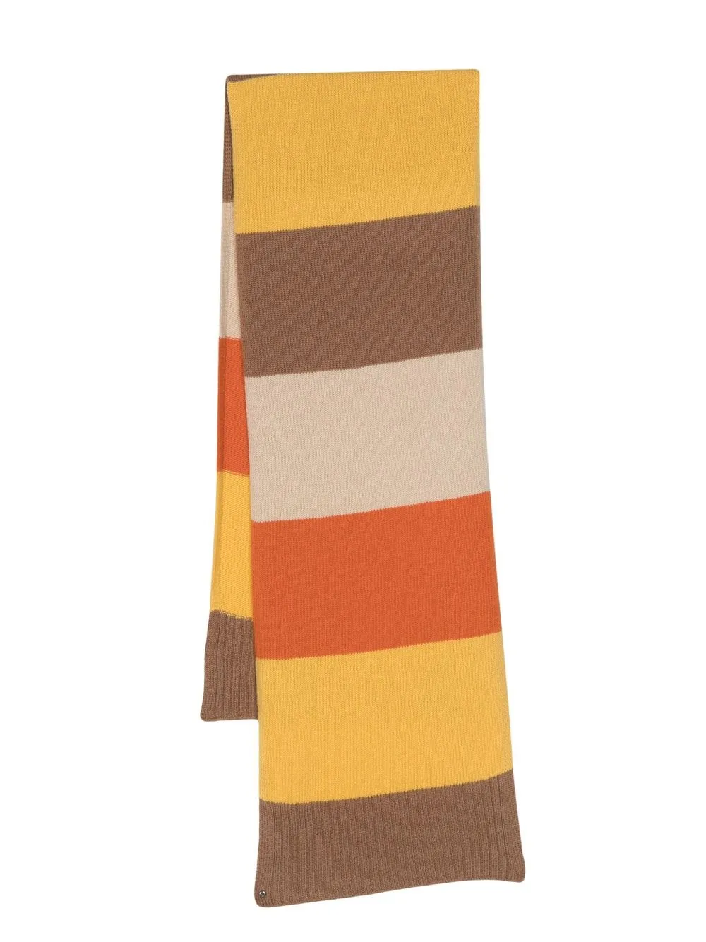 

Il Gufo striped virgin-wool scarf - Neutrals