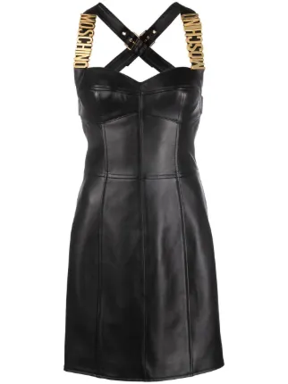 Hm moschino cheap leather dress