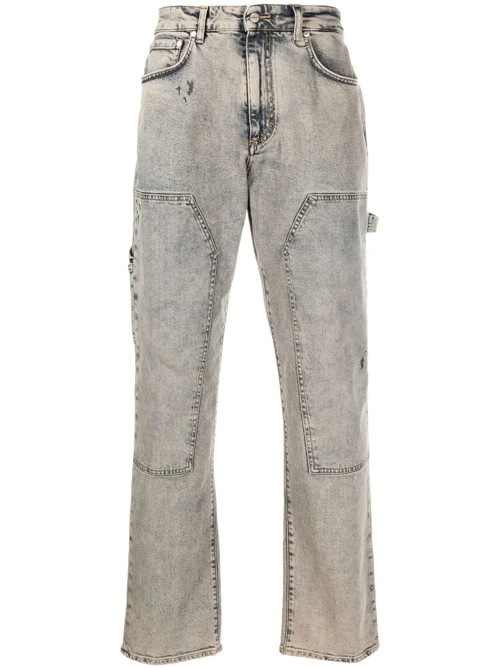 

Represent cargo-style straight-leg jeans - Neutrals