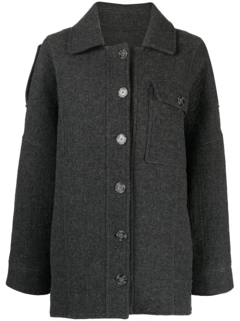 0711 oversized wool-blend shirt jacket