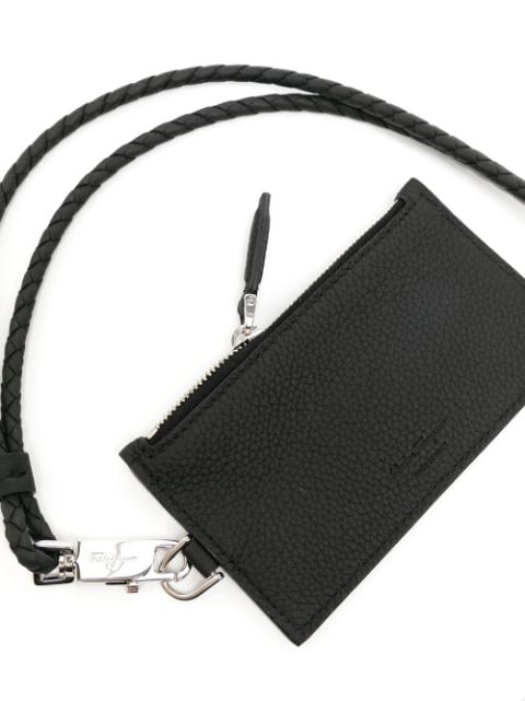 Gancio leather cardholder