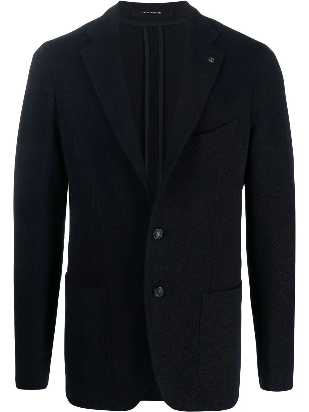 

Tagliatore single-breasted wool blazer - Blue