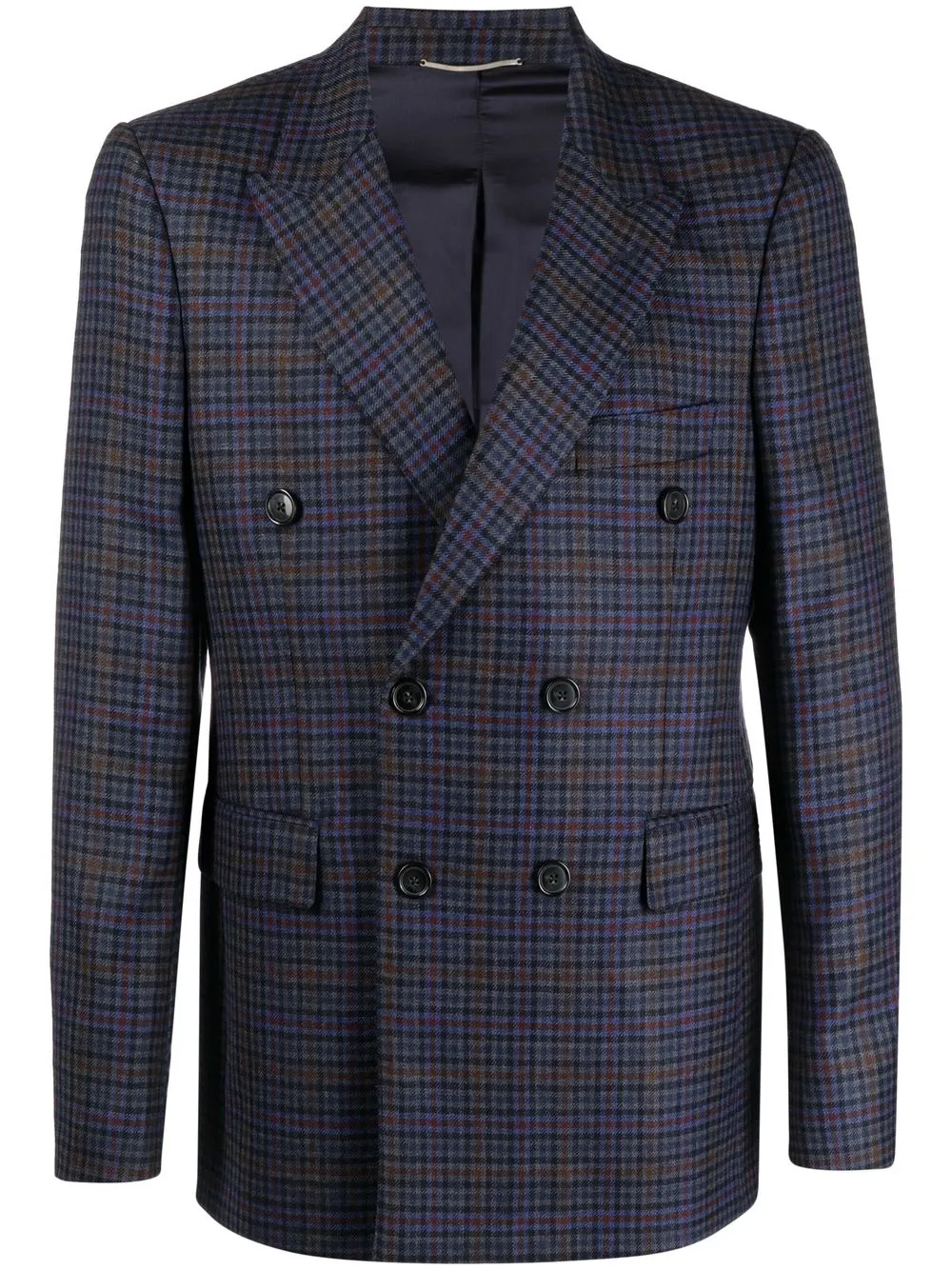 

PT Torino double-breasted check blazer - Blue