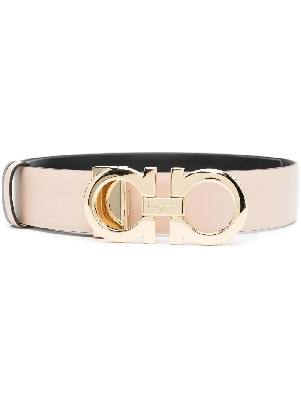 

Ferragamo Gancini-buckle detail belt - Neutrals