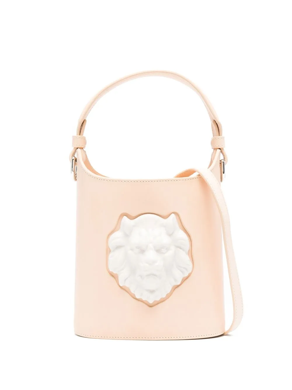 

Andres Gallardo plaque-detail leather shoulder bag - Neutrals