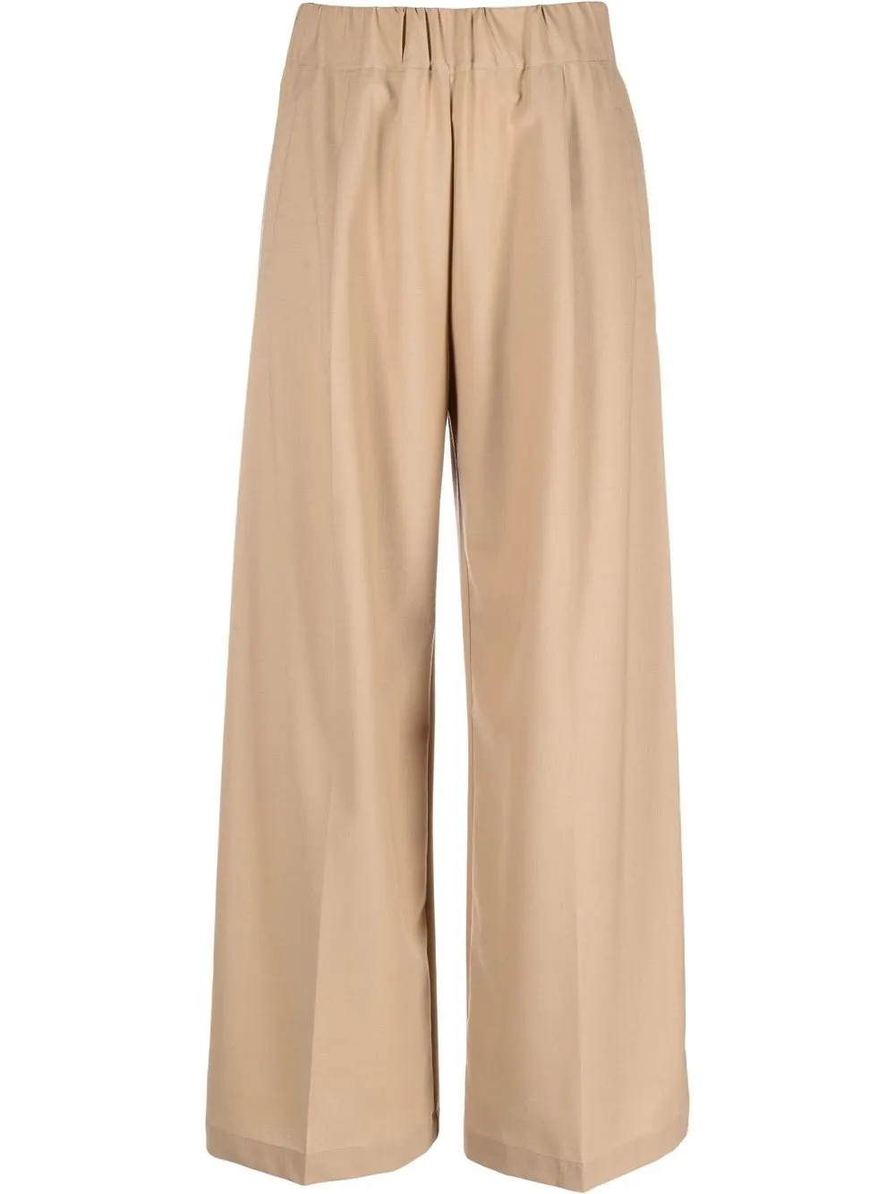 

Semicouture pleated straight trousers - Neutrals