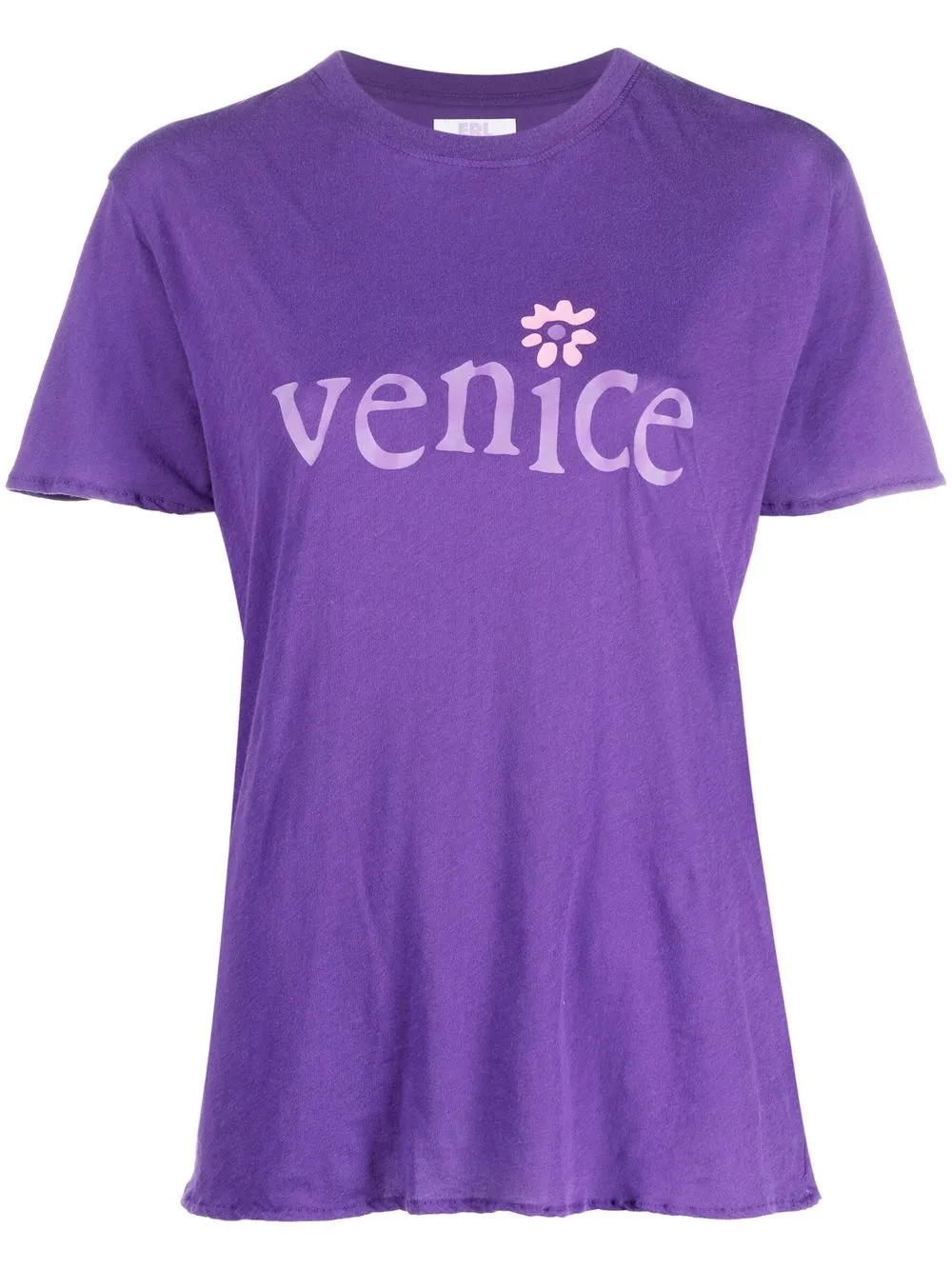 

ERL Venice slogan-print T-shirt - Purple