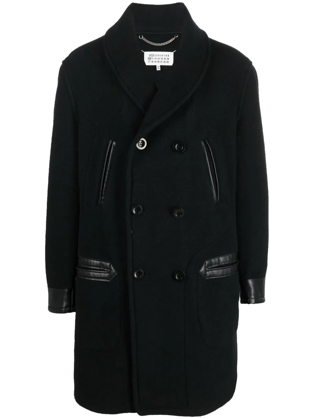 

Maison Margiela double-breasted tailored coat - Black